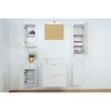 Distinct Kitchen And Bath bathroom cabinet, 63 " Height, 11.8 " Width ARIAW30SLWHITE